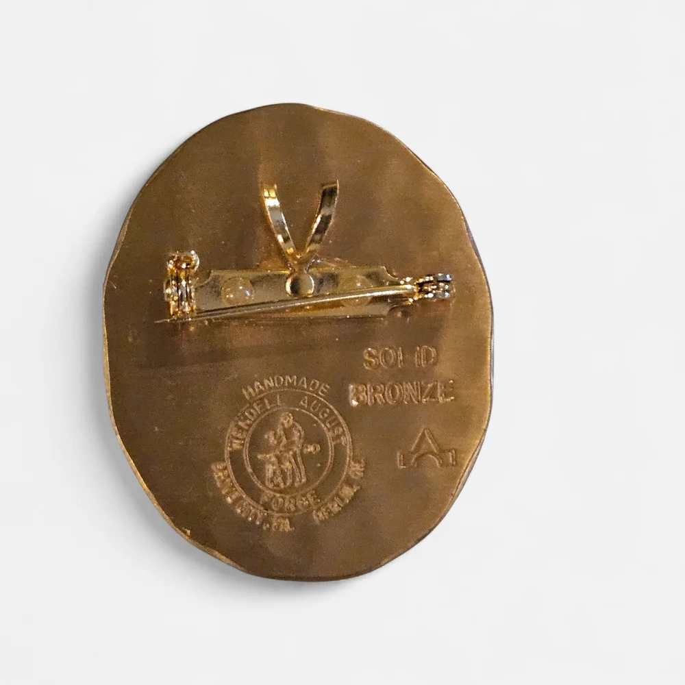 Solid Bronze Wendell August vintage brooch - Picture 3 of 3